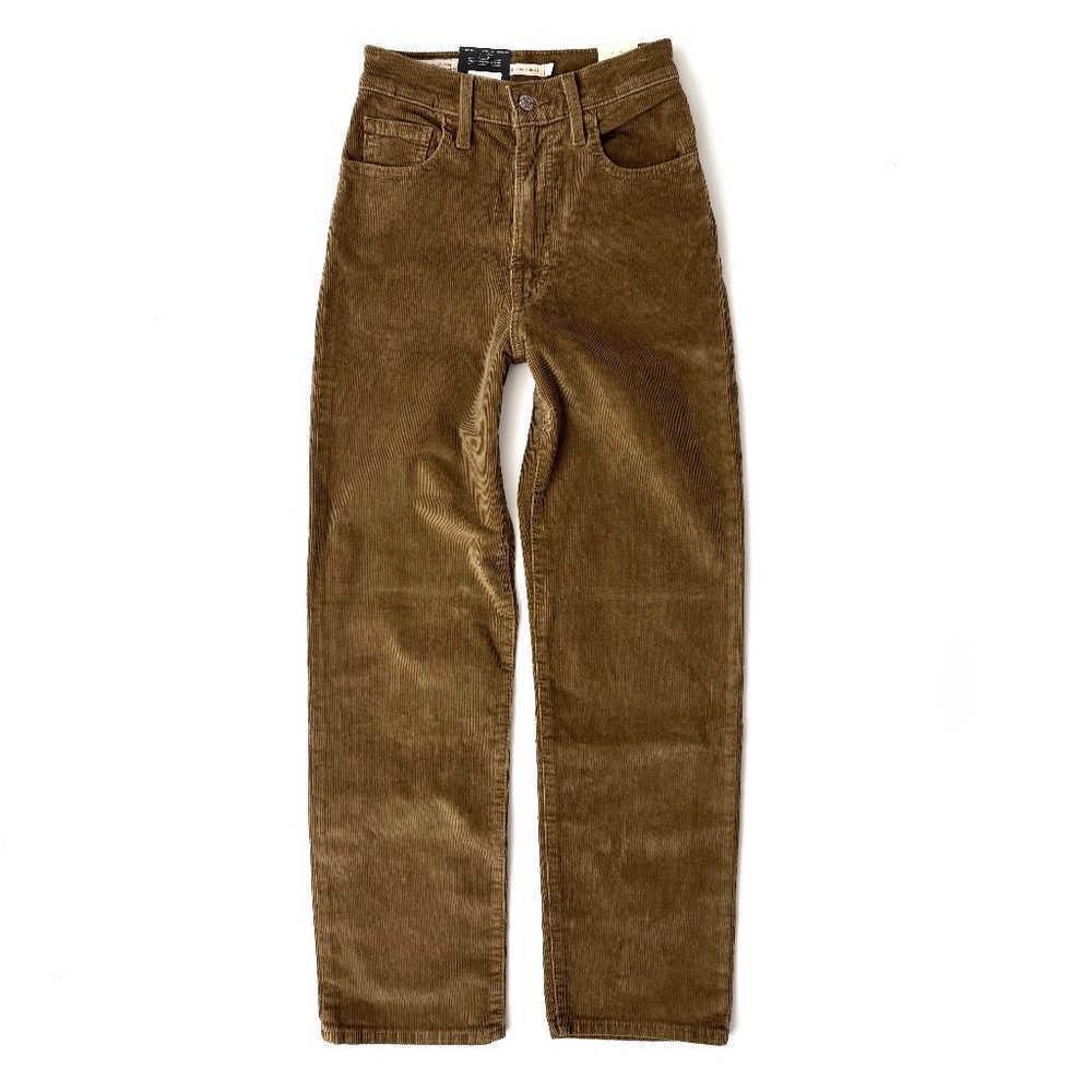 Levi's Premium Nwt Corduroy High Ribcage Straight Ankle Pants 797550029 26 x 31